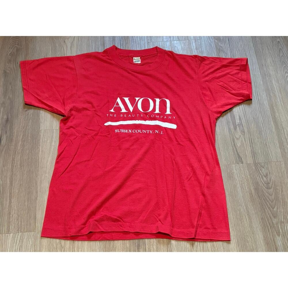 Vintage 1980s Promo T-shirt for Avon Screen Stars Best Tag Size L Womens